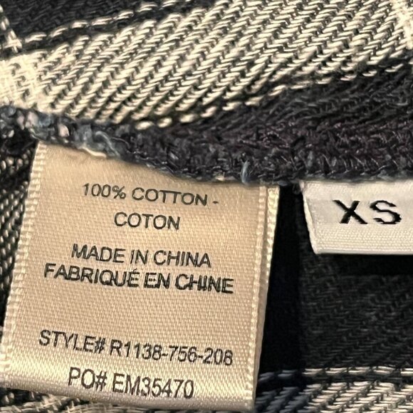 BELLA DAHL Blue Ombre 100% Cotton Flannel Plaid Button Down Shirt Shacket EUC XS - Picture 9 of 10